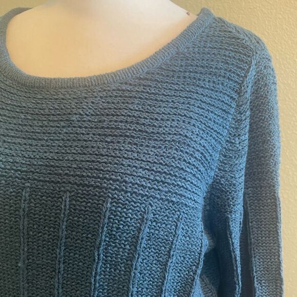 Charter Club Women's Ribbed Trim Crewneck Sweater Size M - Picture 5 of 8